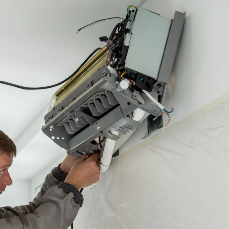 minisplits installation slider